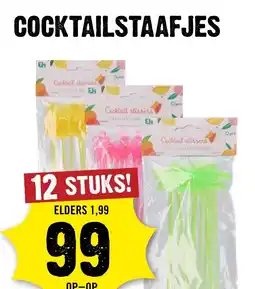 Dirck 3 COCKTAILSTAAFJES aanbieding