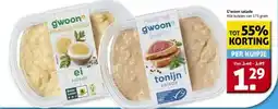 Hoogvliet G'woon salade aanbieding