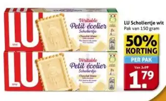 Hoogvliet LU Scholiertje wit aanbieding