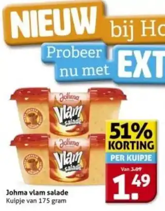 Hoogvliet Johma vlam salade aanbieding