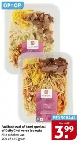 Hoogvliet Padifood nasi of bami speciaal of Daily Chef verse loempia aanbieding