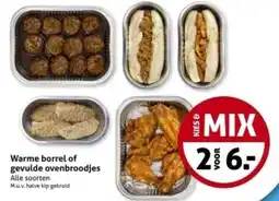 Hoogvliet Warme borrel of gevulde ovenbroodjes aanbieding