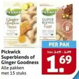 Hoogvliet Pickwick Superblends of Ginger Goodness aanbieding