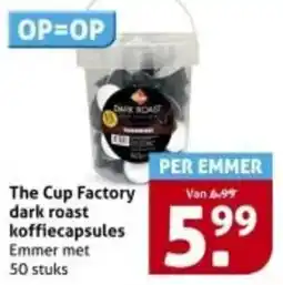 Hoogvliet The Cup Factory dark roast koffiecapsules aanbieding