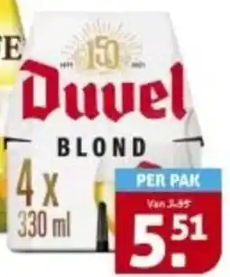 Hoogvliet Duvel Blond aanbieding