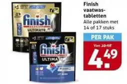 Hoogvliet Finish vaatwas tabletten aanbieding