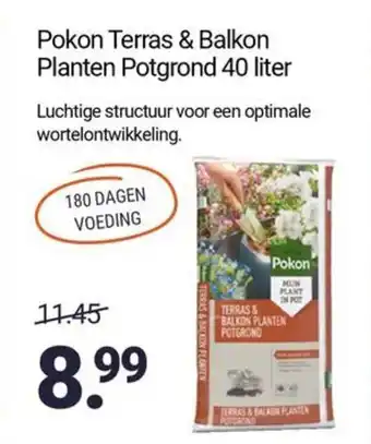 Inter Chalet Pokon Terras & Balkon Planten Potgrond aanbieding