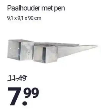 Inter Chalet Paalhouder met pen aanbieding