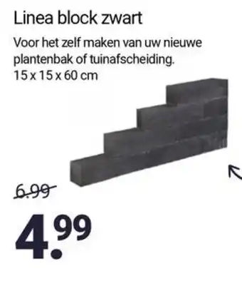 Inter Chalet Linea block zwart aanbieding