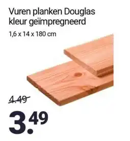 Inter Chalet Vuren planken Douglas kleur geïmpregneerd aanbieding