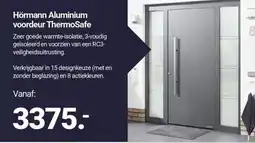 Inter Chalet Hörmann Aluminium voordeur ThermoSafe aanbieding