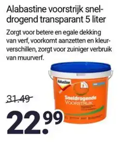 Inter Chalet Alabastine voorstrijk snel drogend transparant aanbieding
