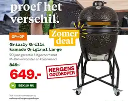 Welkoop Grizzly Grills kamado Original Large aanbieding