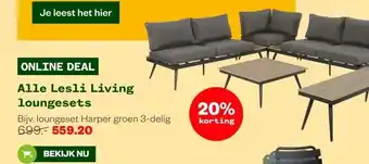 Welkoop Alle Lesli Living loungesets aanbieding