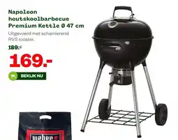 Welkoop Napoleon houtskoolbarbecue Premium Kettle Ø 47 cm aanbieding