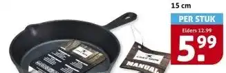 Hoogvliet Koekenpan gietijzer 15 cm aanbieding