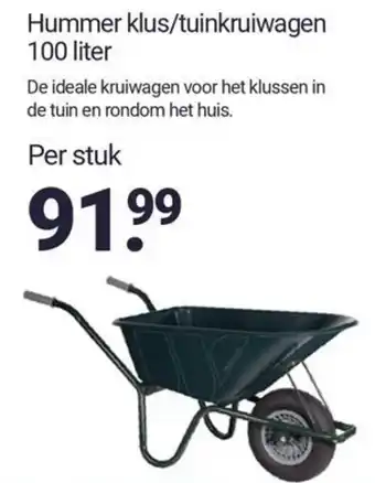 Inter Chalet Hummer klus/tuinkruiwagen aanbieding