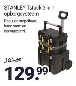 Inter Chalet STANLEY Tstack 3 in 1 opbergsysteem aanbieding