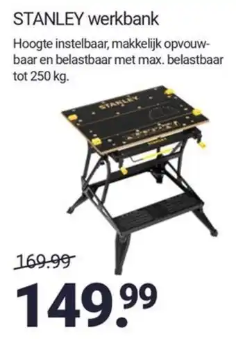 Inter Chalet STANLEY werkbank aanbieding