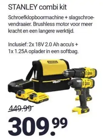 Inter Chalet STANLEY combi kit aanbieding