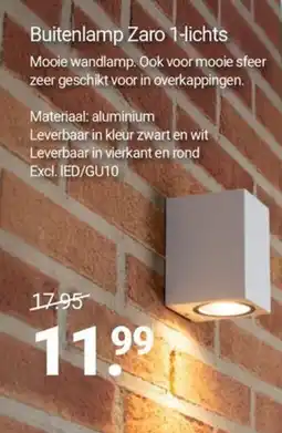 Inter Chalet Buitenlamp Zaro 1 lichts aanbieding