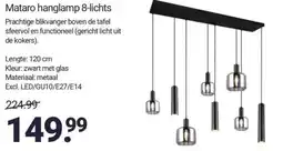 Inter Chalet Mataro hanglamp 8-lichts aanbieding