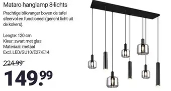 Inter Chalet Mataro hanglamp 8-lichts aanbieding