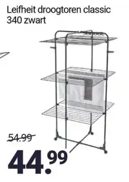 Inter Chalet Leifheit droogtoren classic 340 zwart aanbieding