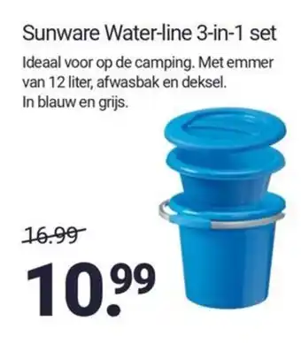 Inter Chalet Sunware Water line 3 in 1 set aanbieding