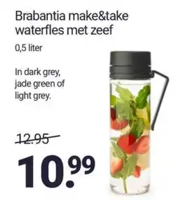 Inter Chalet Brabantia make&take waterfles met zeef aanbieding