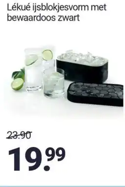 Inter Chalet Lékué ijsblokjesvorm met bewaardoos zwart aanbieding