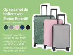Inter Chalet Op reis met de koffers van Enrico Benetti aanbieding