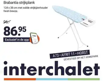 Inter Chalet Brabantia strijkplank aanbieding