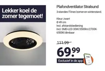 Inter Chalet Plafondventilator Stralsund 3 aanbieding
