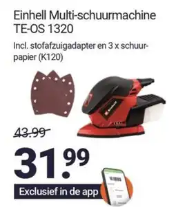 Inter Chalet Einhell Multi schuurmachine TE-OS 1320 aanbieding