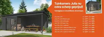 Inter Chalet Tuinkamers Tuinkamers Julia nu extra scherp geprijsd! aanbieding