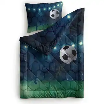 Action Lazy all-in-one kinderdekbed met voetbalprint aanbieding
