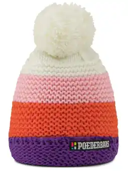 ANWB Poederbaas Classic Colorful Beanie Muts Orange-Purple aanbieding