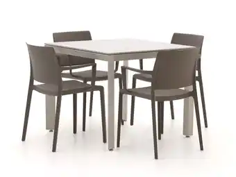 Kees Smit Forza Sile/Sestino 90cm dining tuinset 5-delig stapelbaar aanbieding