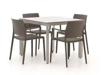 Kees Smit Forza Sile/Sestino 90cm dining tuinset 5-delig stapelbaar aanbieding