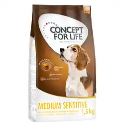 Zooplus 1,5 kg Medium Sensitive Concept for Life Hondenvoer aanbieding