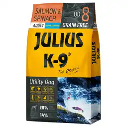 Zooplus 2 x 10 kg JULIUS K-9 Adult zalm & spinazie hondenvoer droog aanbieding