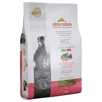Zooplus 15% korting op Almo Nature honden droogvoer HFC 8 kg - Adult Hond M-L Zalm aanbieding