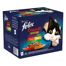 Zooplus 24x85g Selectie met Groenten in Gelei Felix Dubbel Zo Lekker Kattenvoer aanbieding