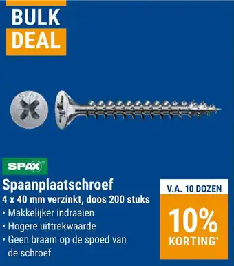 Jongeneel Spaanplaatschroef aanbieding