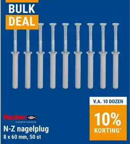 Jongeneel N-Z nagelplug aanbieding