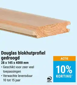 Jongeneel Douglas blokhutprofiel gedroogd aanbieding
