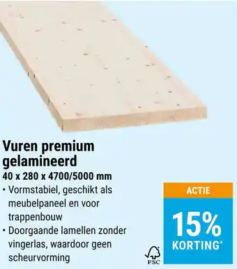 Jongeneel Vuren premium gelamineerd aanbieding