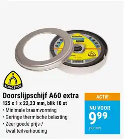 Jongeneel Doorslijpschijf A60 extra aanbieding