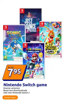 Action Nintendo Switch game aanbieding